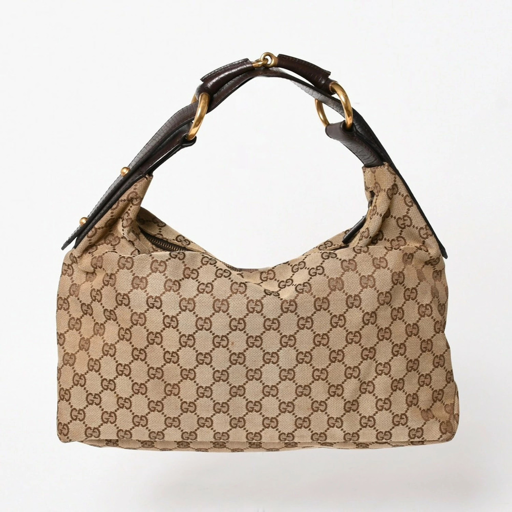 Gucci Hobo bag Horsebit GG canvas brown